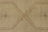 4x9 Ivory and Beige Turkish Tribal Rug