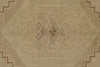 4x9 Ivory and Beige Turkish Tribal Rug