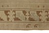 4x9 Ivory and Beige Turkish Tribal Rug