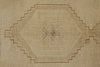 4x9 Ivory and Beige Turkish Tribal Rug