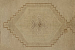 4x9 Ivory and Beige Turkish Tribal Rug