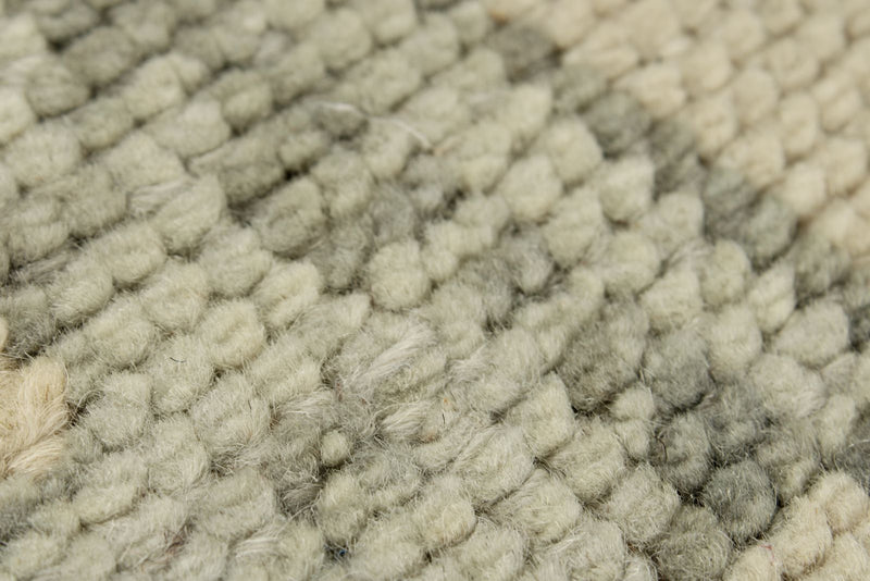 3x17 Gray and Ivory Turkish Oushak Runner
