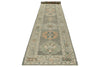 3x17 Gray and Ivory Turkish Oushak Runner