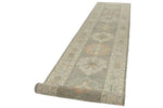 3x17 Gray and Ivory Turkish Oushak Runner