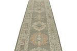 3x17 Gray and Ivory Turkish Oushak Runner