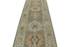 3x17 Gray and Ivory Turkish Oushak Runner