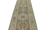 3x17 Gray and Ivory Turkish Oushak Runner