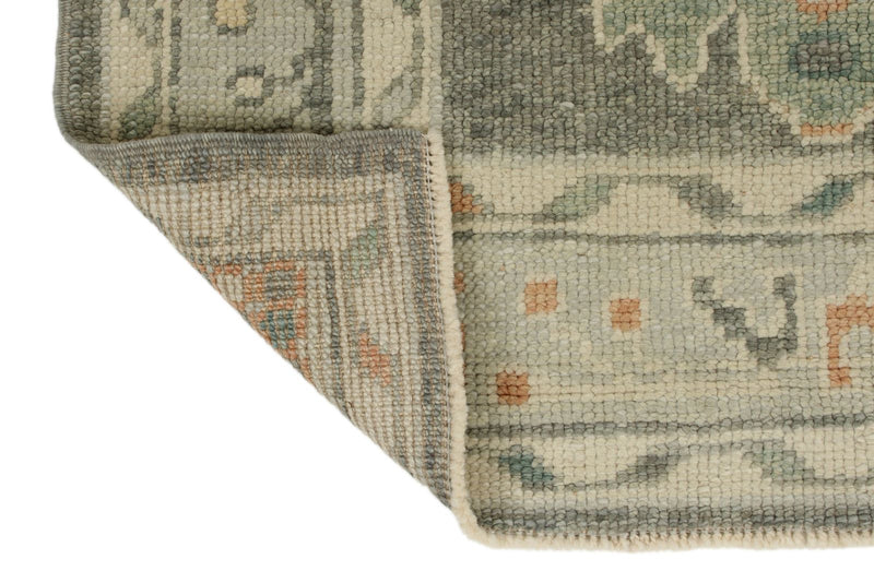 3x17 Gray and Ivory Turkish Oushak Runner