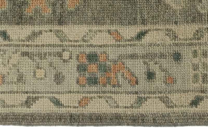 3x17 Gray and Ivory Turkish Oushak Runner