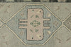 3x17 Light Gray and Gray Turkish Oushak Runner