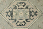3x17 Light Gray and Gray Turkish Oushak Runner