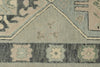 3x17 Light Gray and Gray Turkish Oushak Runner