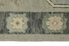 3x17 Light Gray and Gray Turkish Oushak Runner