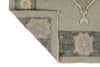 3x17 Light Gray and Gray Turkish Oushak Runner