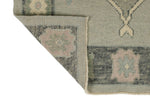 3x17 Light Gray and Gray Turkish Oushak Runner