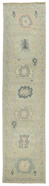 3x14 Gray Turkish Oushak Runner