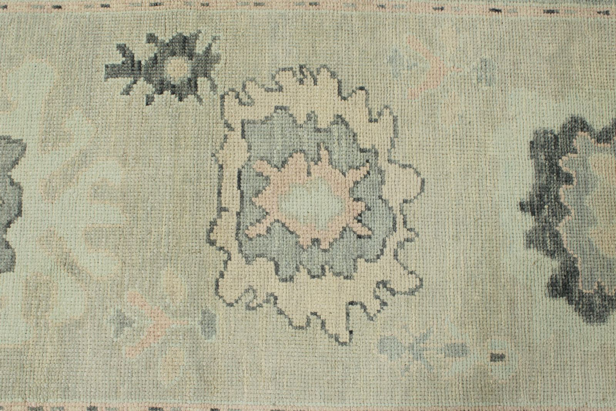 3x14 Gray Turkish Oushak Runner