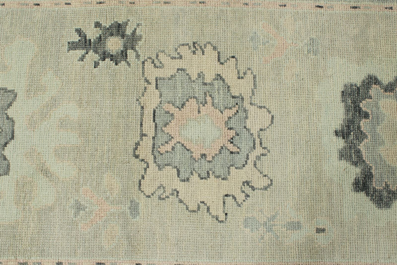 3x14 Gray Turkish Oushak Runner