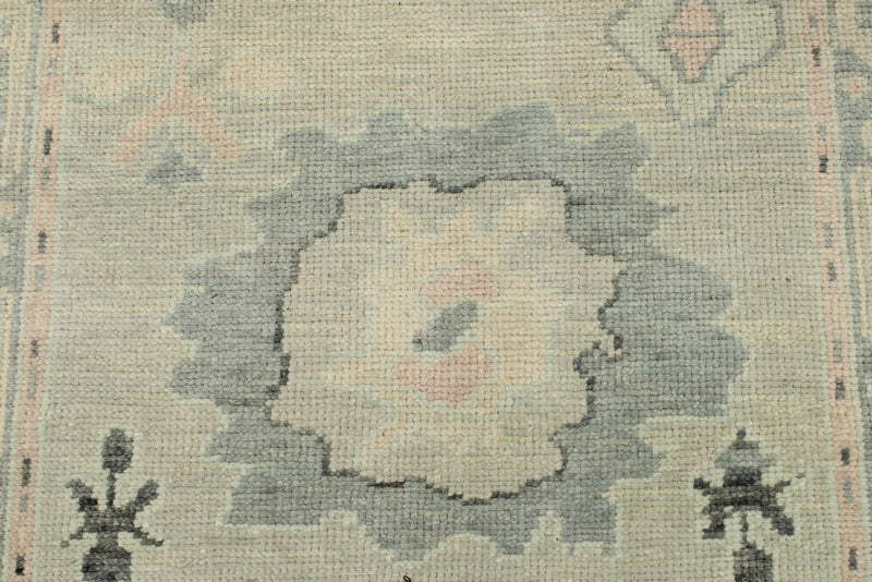 3x14 Gray Turkish Oushak Runner