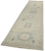 3x14 Gray Turkish Oushak Runner