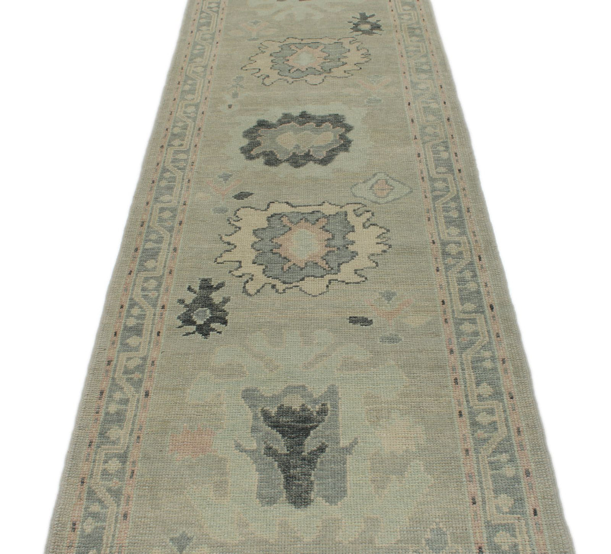 3x14 Gray Turkish Oushak Runner