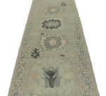 3x14 Gray Turkish Oushak Runner