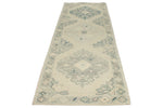 3x10 Beige and Multicolor Turkish Oushak Runner