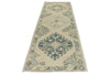 3x10 Beige and Multicolor Turkish Oushak Runner