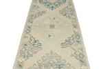 3x10 Beige and Multicolor Turkish Oushak Runner