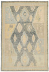 4x6 Gray and Multicolor Turkish Oushak Rug