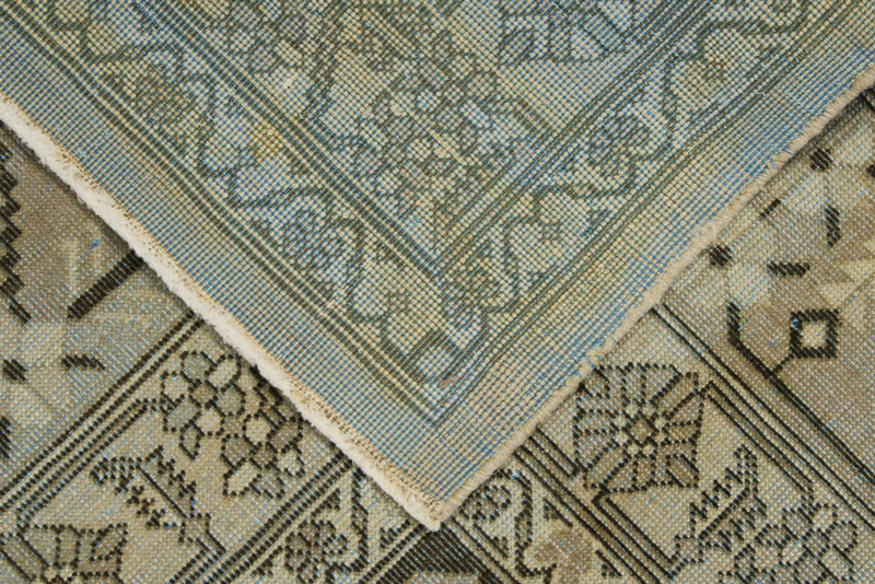 11x17 Light Green and Light Brown Persian Traditional Rug