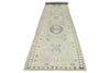 3x16 Gray and Ivory Turkish Oushak Runner