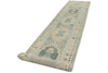 3x16 Gray and Ivory Turkish Oushak Runner