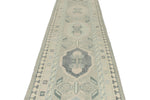 3x16 Gray and Ivory Turkish Oushak Runner