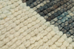 3x17 Gray and Ivory Turkish Oushak Runner