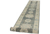 3x17 Gray and Ivory Turkish Oushak Runner