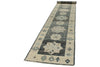 3x17 Gray and Ivory Turkish Oushak Runner
