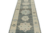 3x17 Gray and Ivory Turkish Oushak Runner