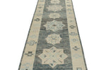 3x17 Gray and Ivory Turkish Oushak Runner