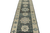 3x17 Gray and Ivory Turkish Oushak Runner