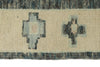 3x17 Gray and Ivory Turkish Oushak Runner