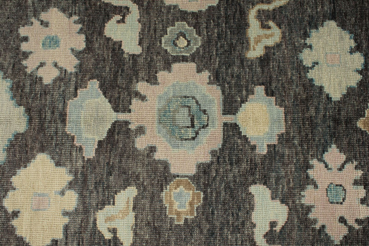 8x10 Gray Turkish Oushak Rug
