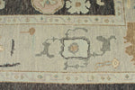 8x10 Gray Turkish Oushak Rug