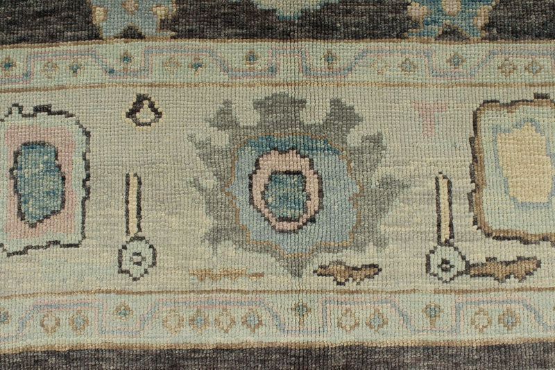 8x10 Gray Turkish Oushak Rug