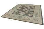 8x10 Gray Turkish Oushak Rug