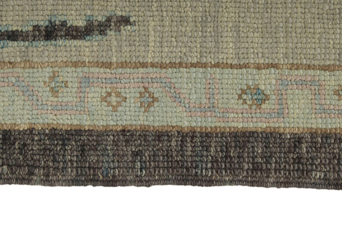 8x10 Gray Turkish Oushak Rug
