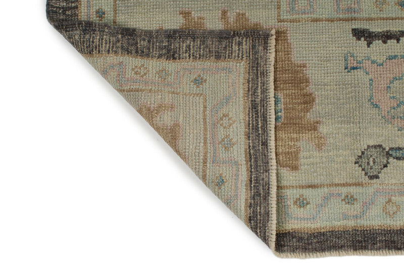 8x10 Gray Turkish Oushak Rug