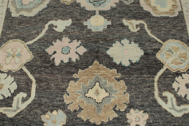 8x10 Gray Turkish Oushak Rug