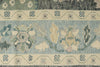 9x10 Gray and Blue Turkish Oushak Rug