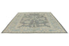 9x10 Gray and Blue Turkish Oushak Rug